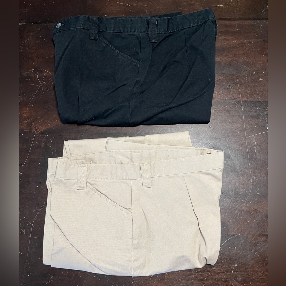 Women’s Riders Casual Black and Khaki Pants Size 16L